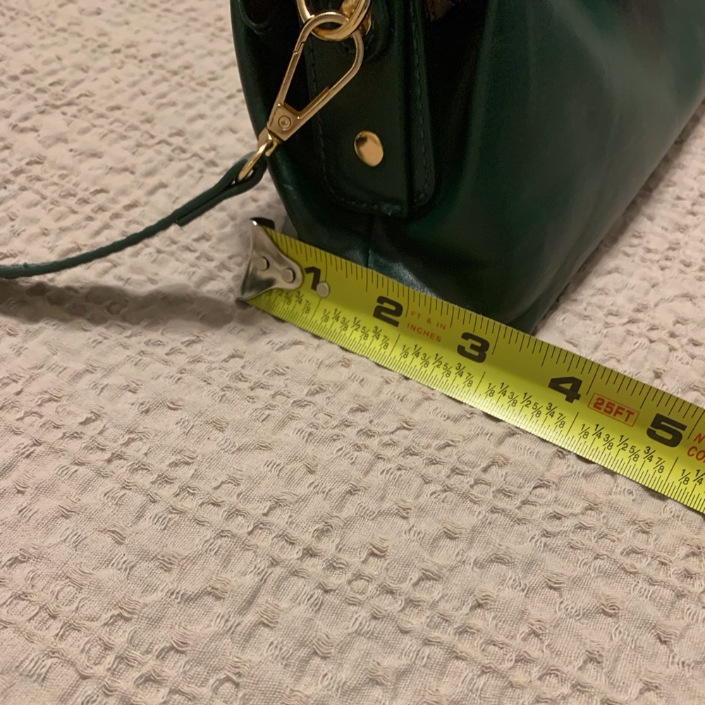 Small purse with crossbody strap.  Dark Green. New Without Tags - Picture 3 of 8